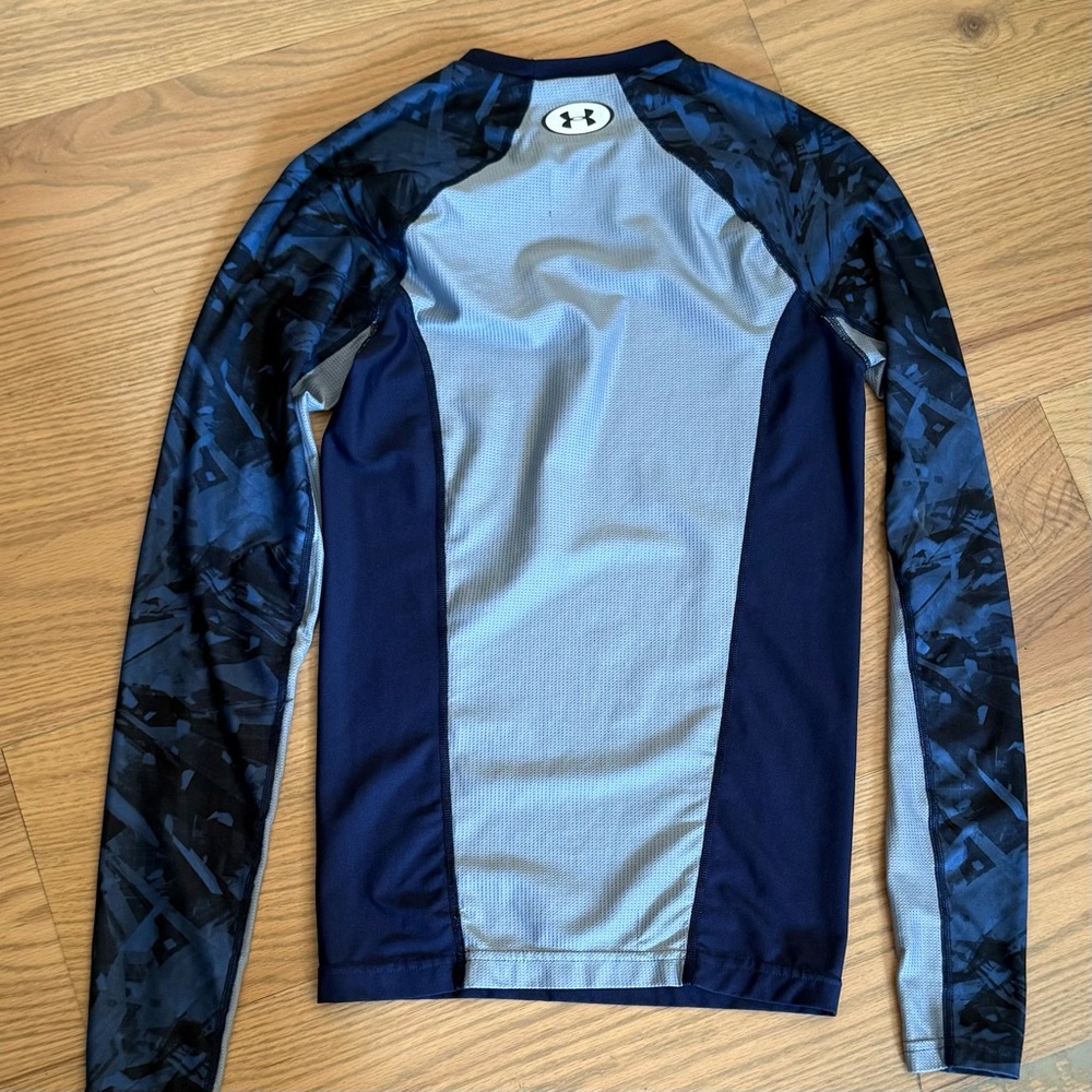 Under Armour Blue Camo Long Sleeve Compression Tee - Heatgear - Picture 5 of 5